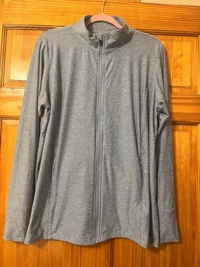 Lightweight Blue/Grey Full-Zip Women’s Jacket